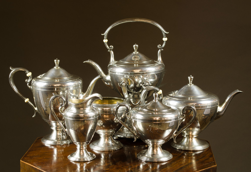 Appraisal: SIX PIECE GORHAM STERLING SILVER TEA AND COFFEE SERVICE comprised