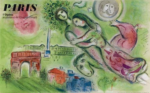 Appraisal: MARC CHAGALL after Romeo and Juliet Color lithograph x mm