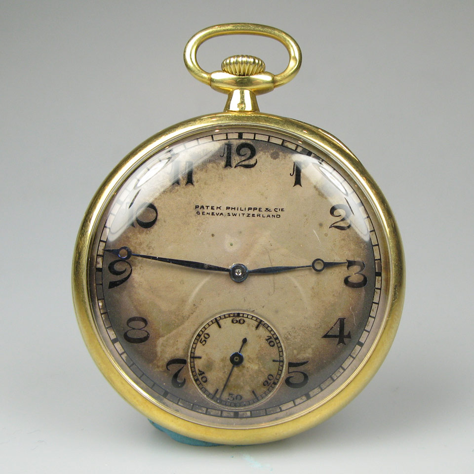 Appraisal: Patek Philippe amp Co Openface Dress Pocket Watch circa mm