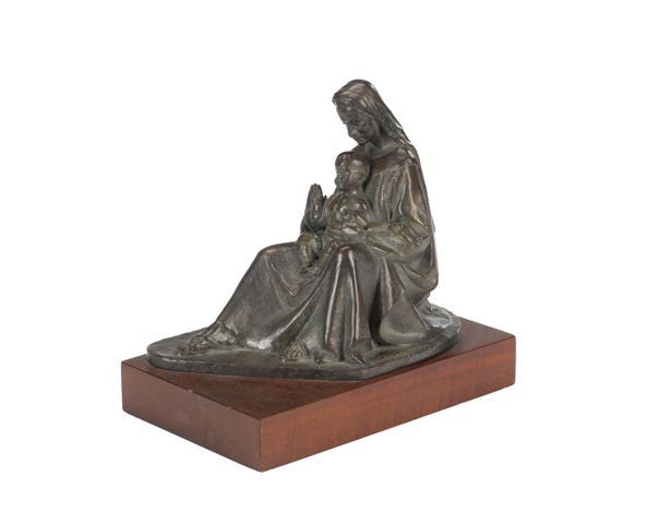 Appraisal: Barbara Tribe - Madonna Child - bronze inscribed 'Barbara Tribe