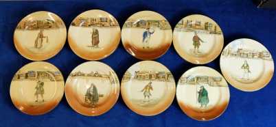 Appraisal: A collection of Royal Doulton Dickens seriesware rack plates to