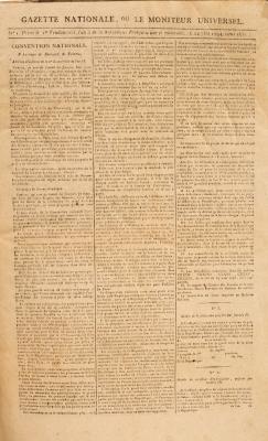 Appraisal: Gazette Nationale vols folio Paris newspaper French Revolution - -