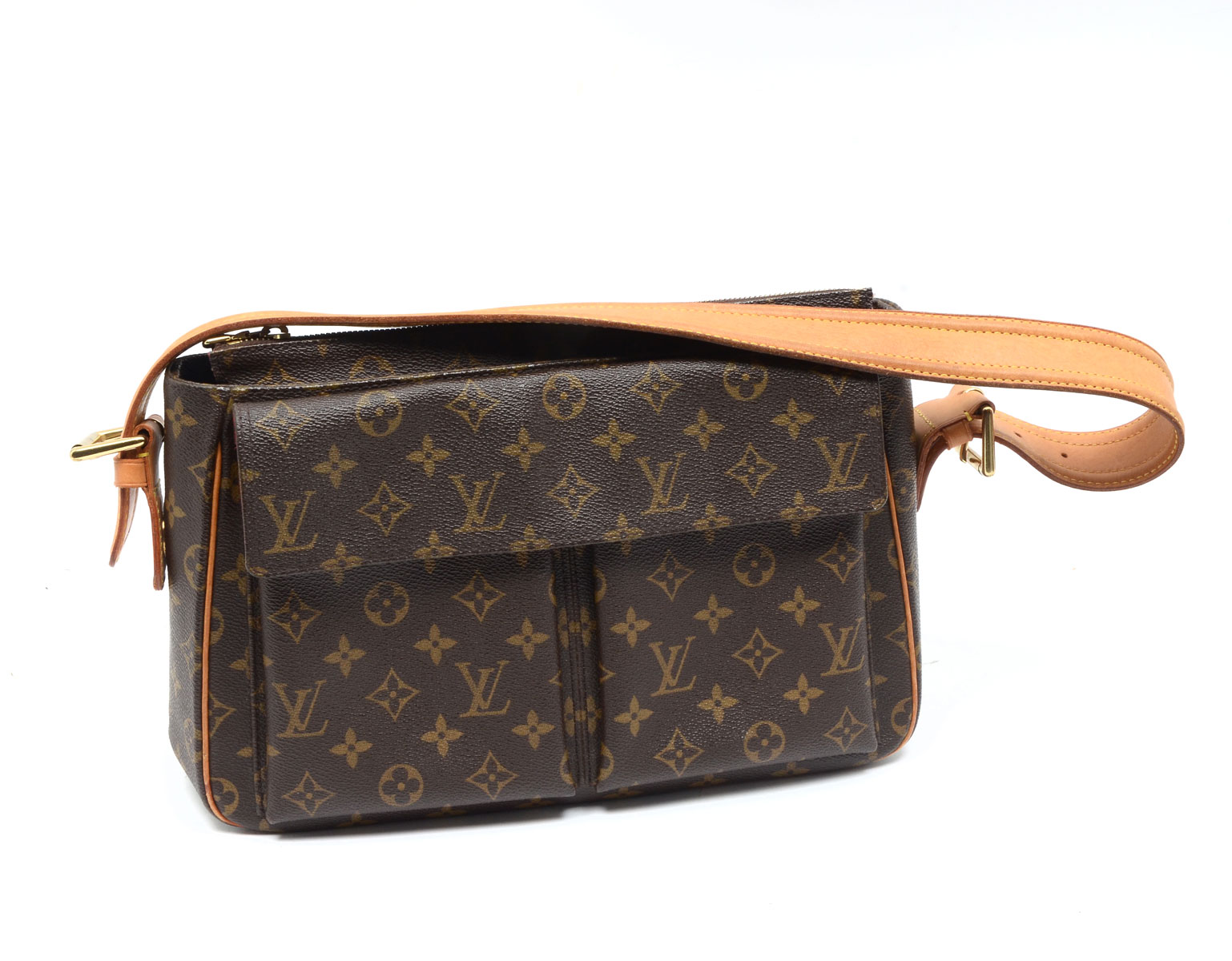 Appraisal: LOUIS VUITTON VIVA CITE BROWN SHOULDER BAG Louis Vuitton Viva-cite