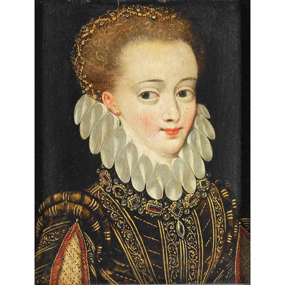 Appraisal: Attributed to Jean de Court Active - French PORTRAIT OF