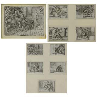 Appraisal: Collection of Ten th Century French Erotic Etchings Collection of