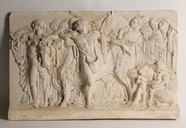 Appraisal: Edgardo Simone Italian American - Classical processional frieze Monumental bas