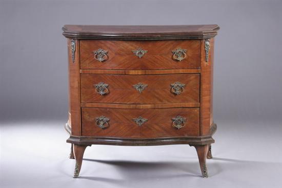 Appraisal: CONTINENTAL INLAID WALNUT COMMODE th century probably Hungarian with gilt-metal