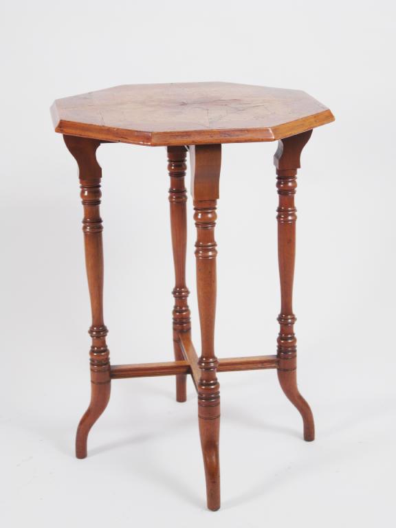 Appraisal: A New Zealand specimen top Table octagonal on turned supports