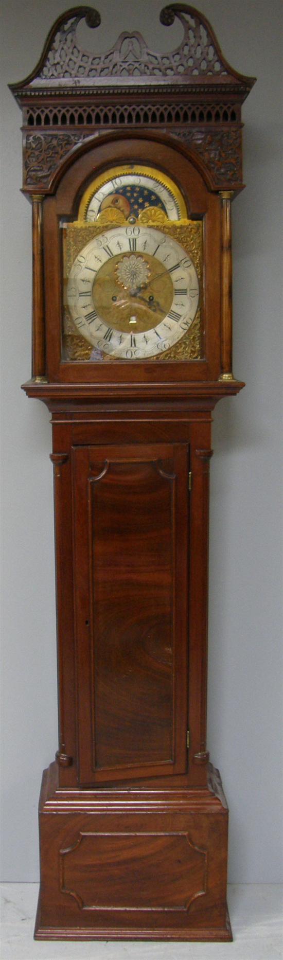 Appraisal: th century mahogany cased eight day longcase clock by Robert