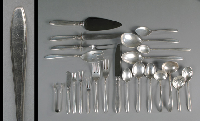 Appraisal: GORHAM STERLING SILVER FLATWARE SET pieces in the Nocturne pattern