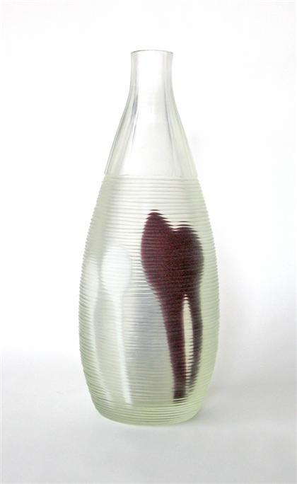 Appraisal: Glass vase th century