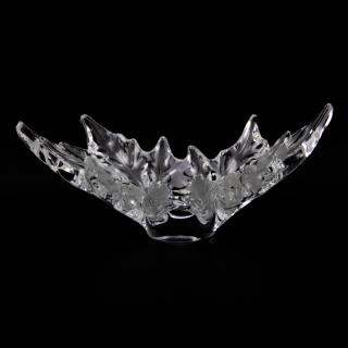 Appraisal: Lalique Crystal Champs Elysees Centerpiece Bowl Lalique Crystal Champs Elysees