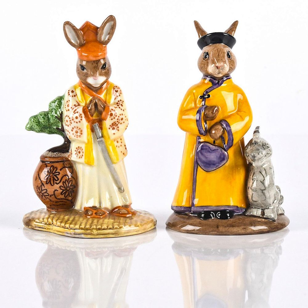 Appraisal: ROYAL DOULTON FIGURINES MANDARIN SAMURAI BUNNYKINS Limited editions of DB