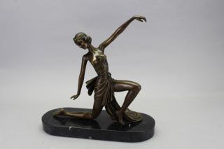 Appraisal: Bronze Art Deco Figure Signed Jean Patou Bronze Art Deco