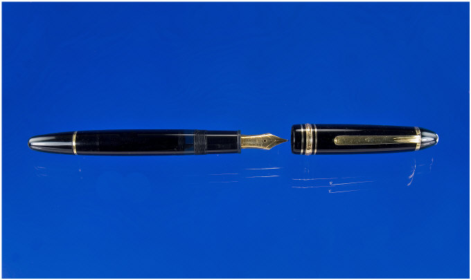 Appraisal: Mont Blanc A Black Meisterstuck Mont Blanc With M Nib