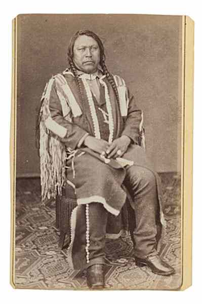 Appraisal: W G Chamberlain CDV of Ouray Chief of the Ute