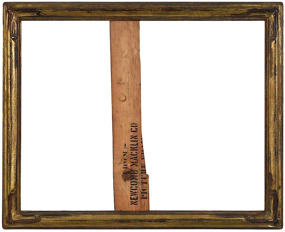 Appraisal: Newcombe Macklin Arts and Crafts Frame carved and gilt wood