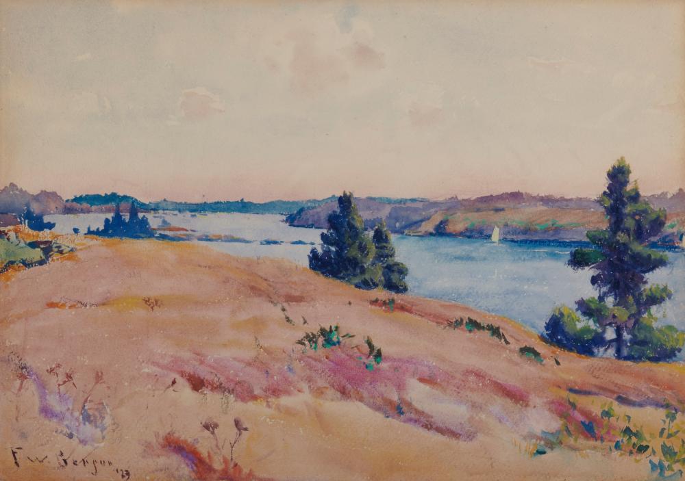 Appraisal: FRANK WESTON BENSON American - Fox Island Thoroughfare watercolor signed