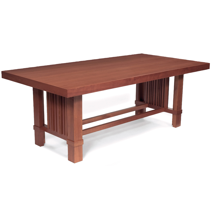 Appraisal: Frank Lloyd Wright table Taliesin manufactured by Cassina in cherry