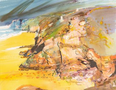 Appraisal: Bob Rudd born Chapel Porth Cornwall watercolour cm x cm