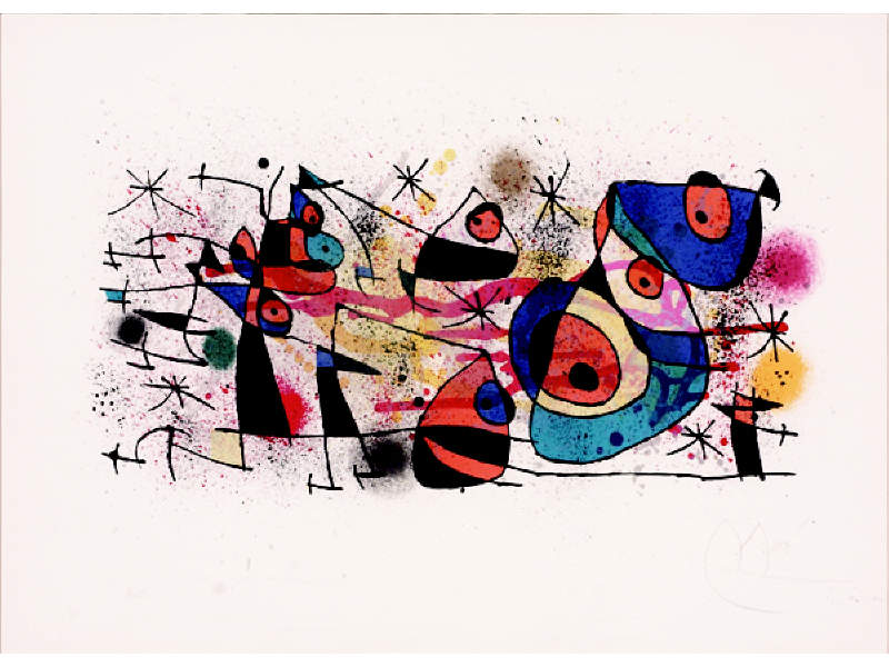 Appraisal: JOAN MIRO SPANISH - CERAMIQUES color lithograph published Maeght Paris