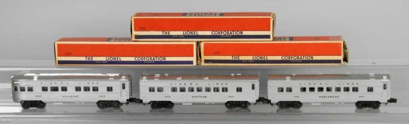 Appraisal: Lot of Lionel O-Gauge Passenger Cars Description American Post-war Includes