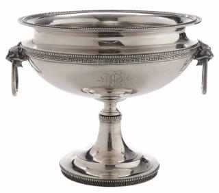 Appraisal: Tiffany Sterling Footed Centerbowl American - round urn form with