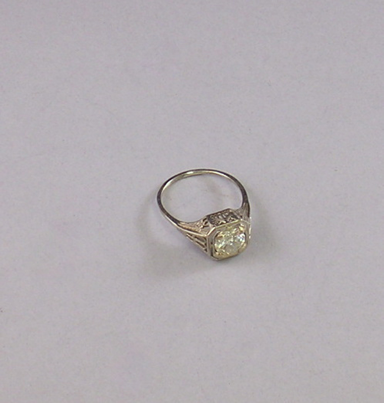 Appraisal: kt White Gold and Diamond Ring size