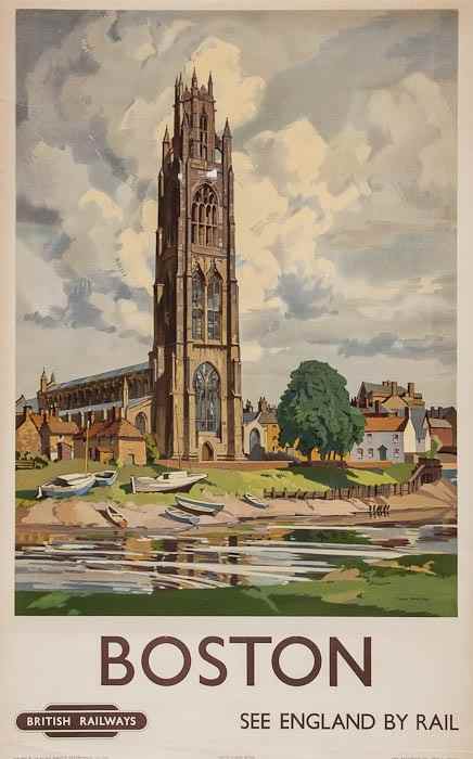 Appraisal: MARSTON Freda BOSTON British Railways lithograph in colours cond B