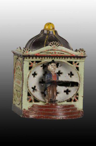 Appraisal: Cast Iron Halls Liliput Mechanical Bank Description Manufactured by J