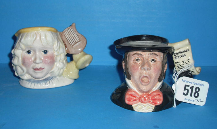 Appraisal: Royal Doulton miniature Character jugs The Caroler D and The