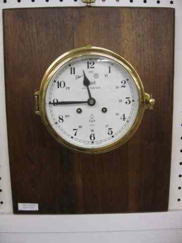 Appraisal: Shatz Royal Mariner Ships Clock wall mount day with chimes