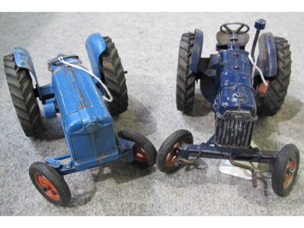 Appraisal: Lot comprising Chad Valley model tractor and one other