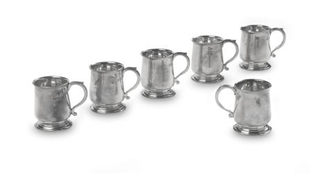 Appraisal: A set of six unusual tot measures by Wilson and