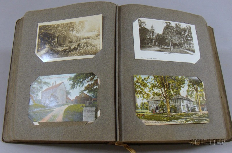 Appraisal: Album of Early th Century Postcards mostly Massachusetts including photographic