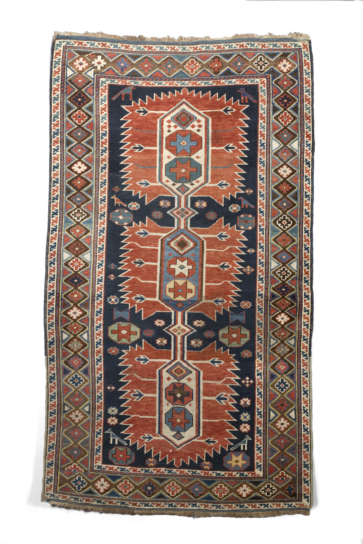 Appraisal: KARAGASHLI RUG EAST CAUCASUS LATE NINETEENTH CENTURY The deep indigo