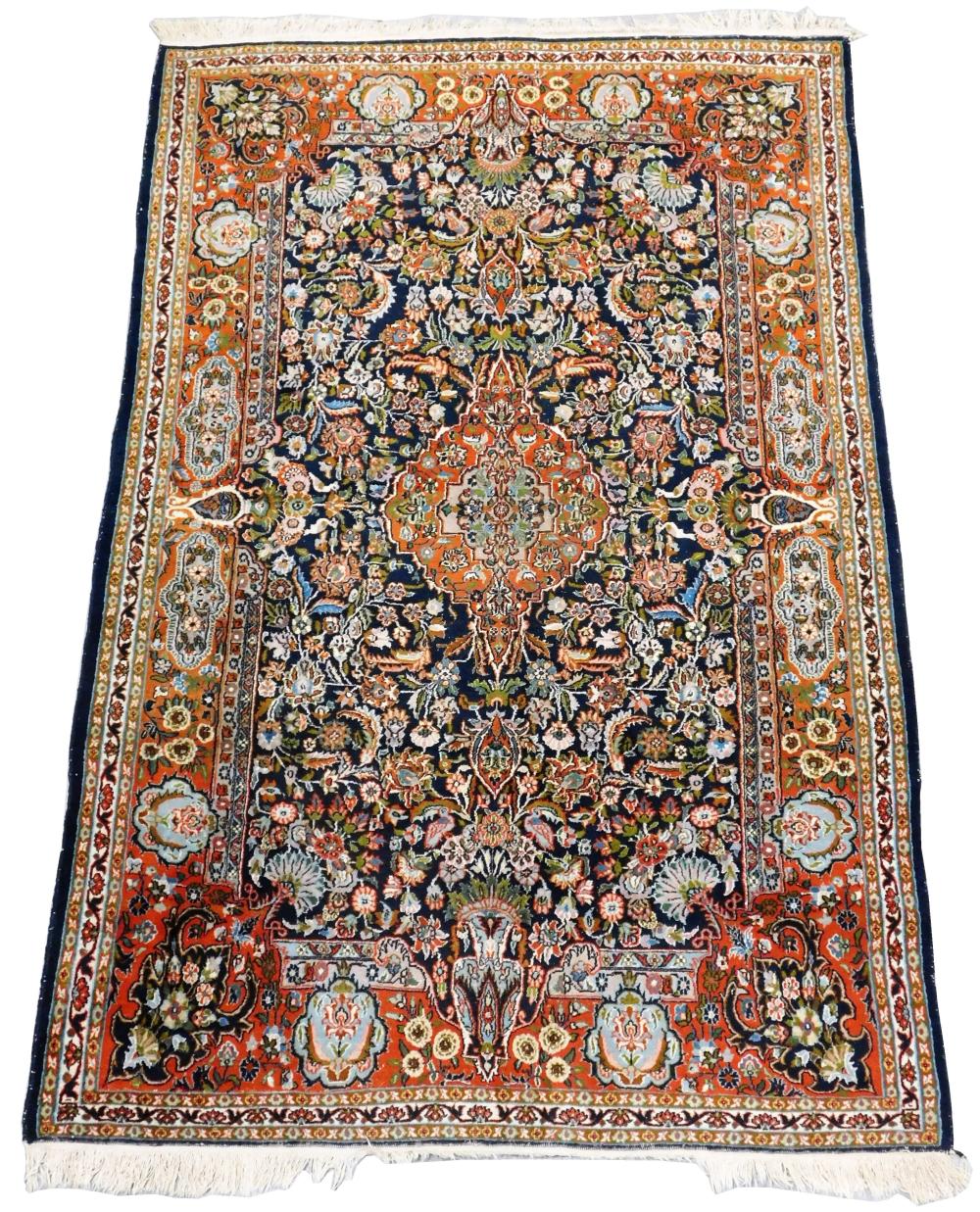 Appraisal: RUG Modern Persian style rug x wool on cotton red