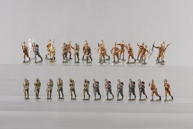 Appraisal: A similar lot of figures representing Italian and US Infantry