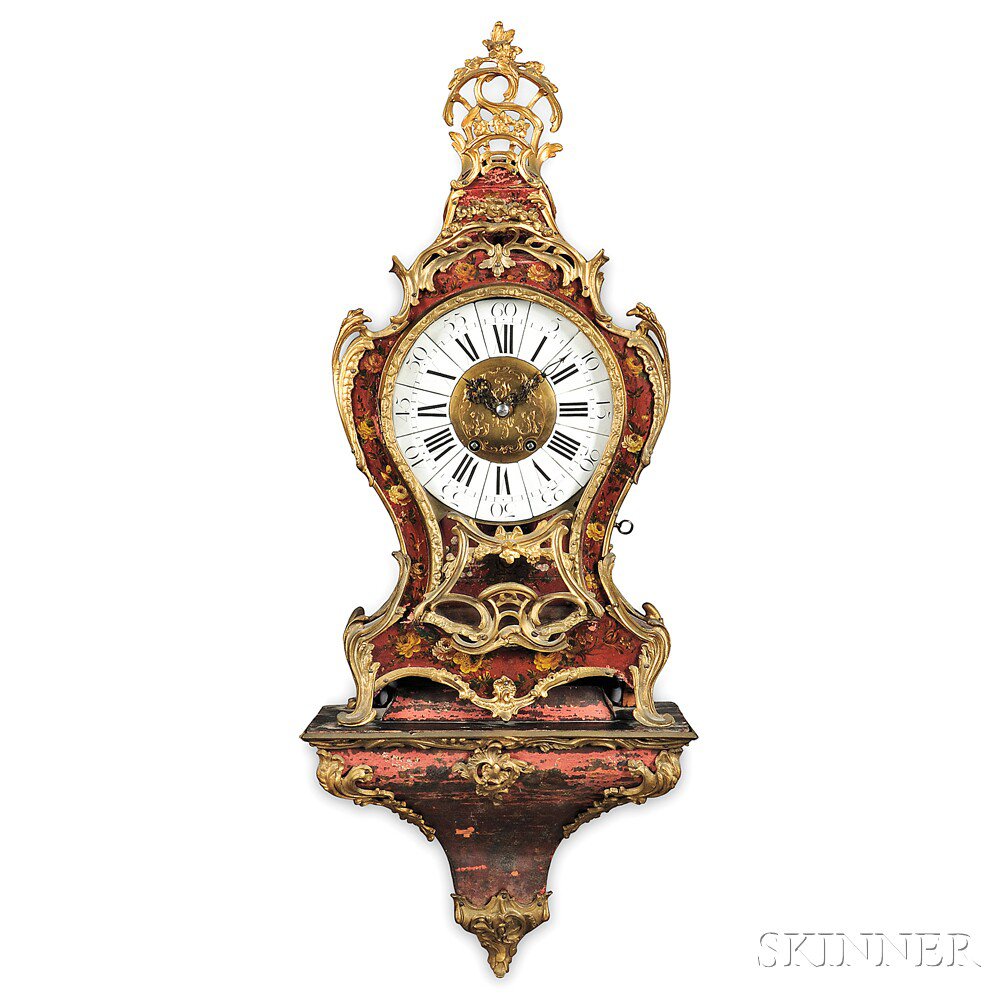 Appraisal: Neuchatel Wall Clock La Chaux de Fonds Switzerland early th