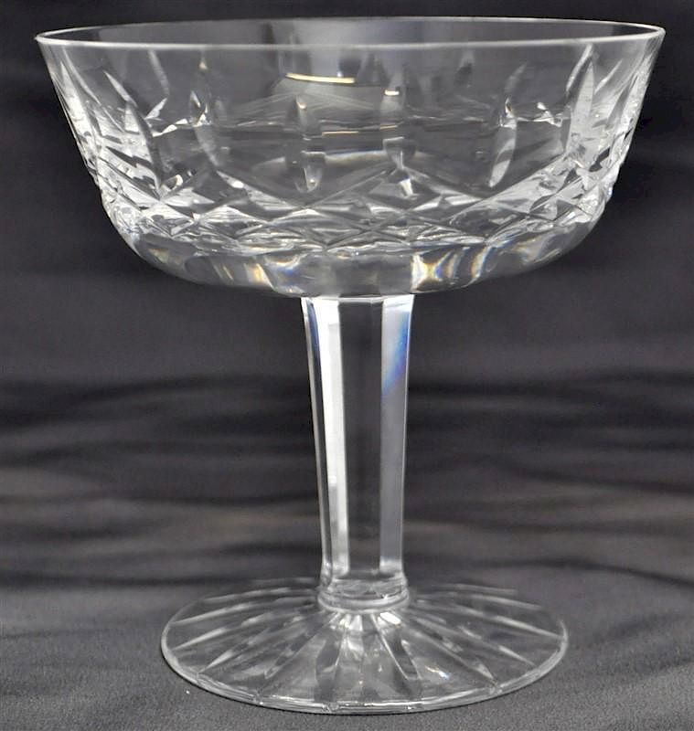 Appraisal: WATERFORD CRYSTAL LISMORE CHAMPAGNE TALL SHERBERTS Six Waterford Crystal Lismore