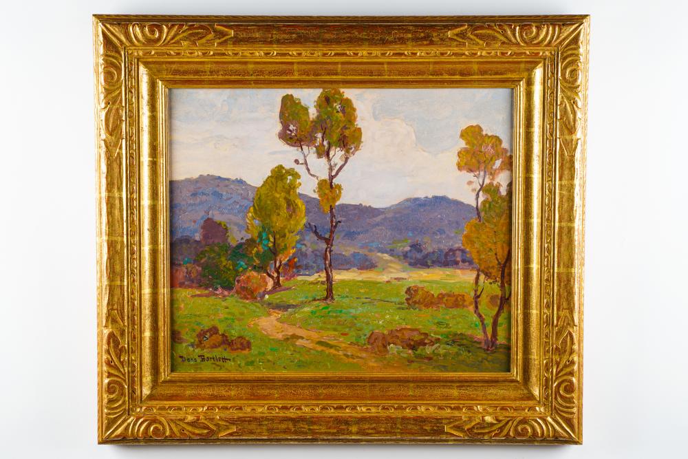 Appraisal: DANA BARTLETT - AUTUMN REDLANDS oil on canvas signed lower