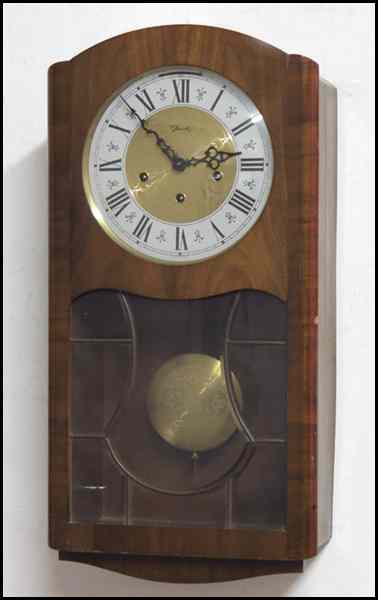 Appraisal: JAUCH ART DECO STYLE WALL CLOCK Case '' x ''