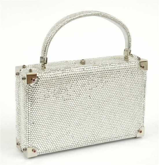 Appraisal: A rhinestone Minaudieres bag by Judith Leiber Styled as a