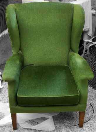 Appraisal: Parker Knowle Green Draylon Chair