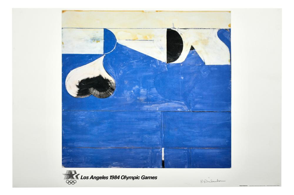 Appraisal: RICHARD DIEBENKORN - LOS ANGELES OLYMPIC GAMES circa signed limited