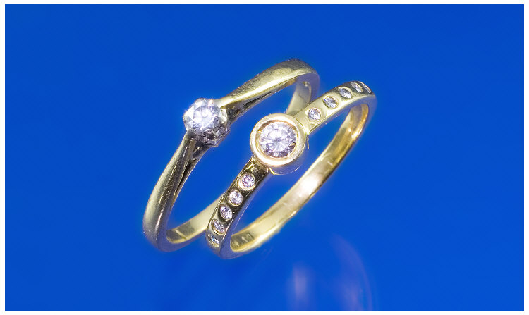 Appraisal: ct Gold Solitaire Ring Set With A Round Brilliant Cut