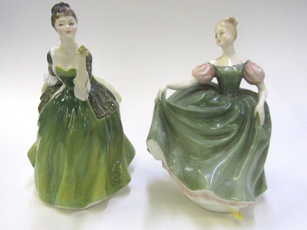 Appraisal: Two Royal Doulton figures 'Fleur' HN and 'Michele' HN