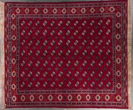 Appraisal: Turkemon carpet Iran modern x Estimate -