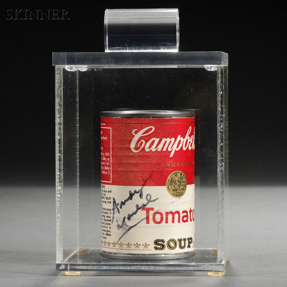 Appraisal: After Andy Warhol American - Campbell's Tomato Soup Can Signed