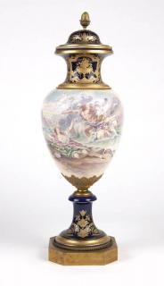 Appraisal: A Sevres style gilt bronze Late th early th century